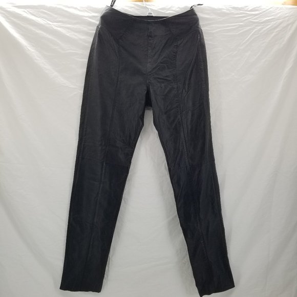 Vintage Verducci Genuine Leather Womans High Waist Pants Size 10 - Picture 5 of 12